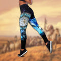 Native American 3D All Over Printed Legging + Hollow Tank