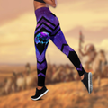 Wolf 3D All Over Printed Legging + Hollow Tank