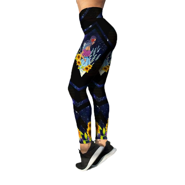 Premium I'm Hippie Girl 3D Over Printed Legging & Tank Top