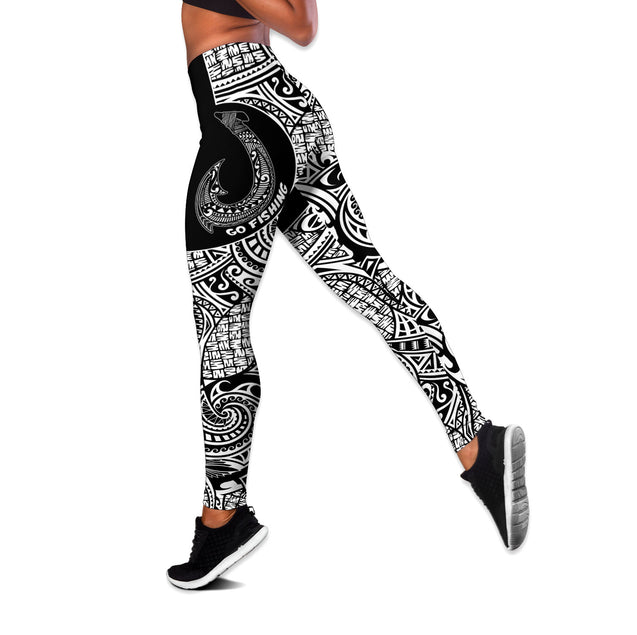 Amazing Polynesian Go Fishing Personalized Deluxe Legging Tank Top ML