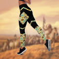 Native American 3D All Over Printed Legging + Hollow Tank Combo