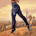 Native American 3D All Over Printed Legging + Hollow Tank