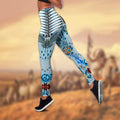 Native American 3D All Over Printed Legging + Hollow Tank