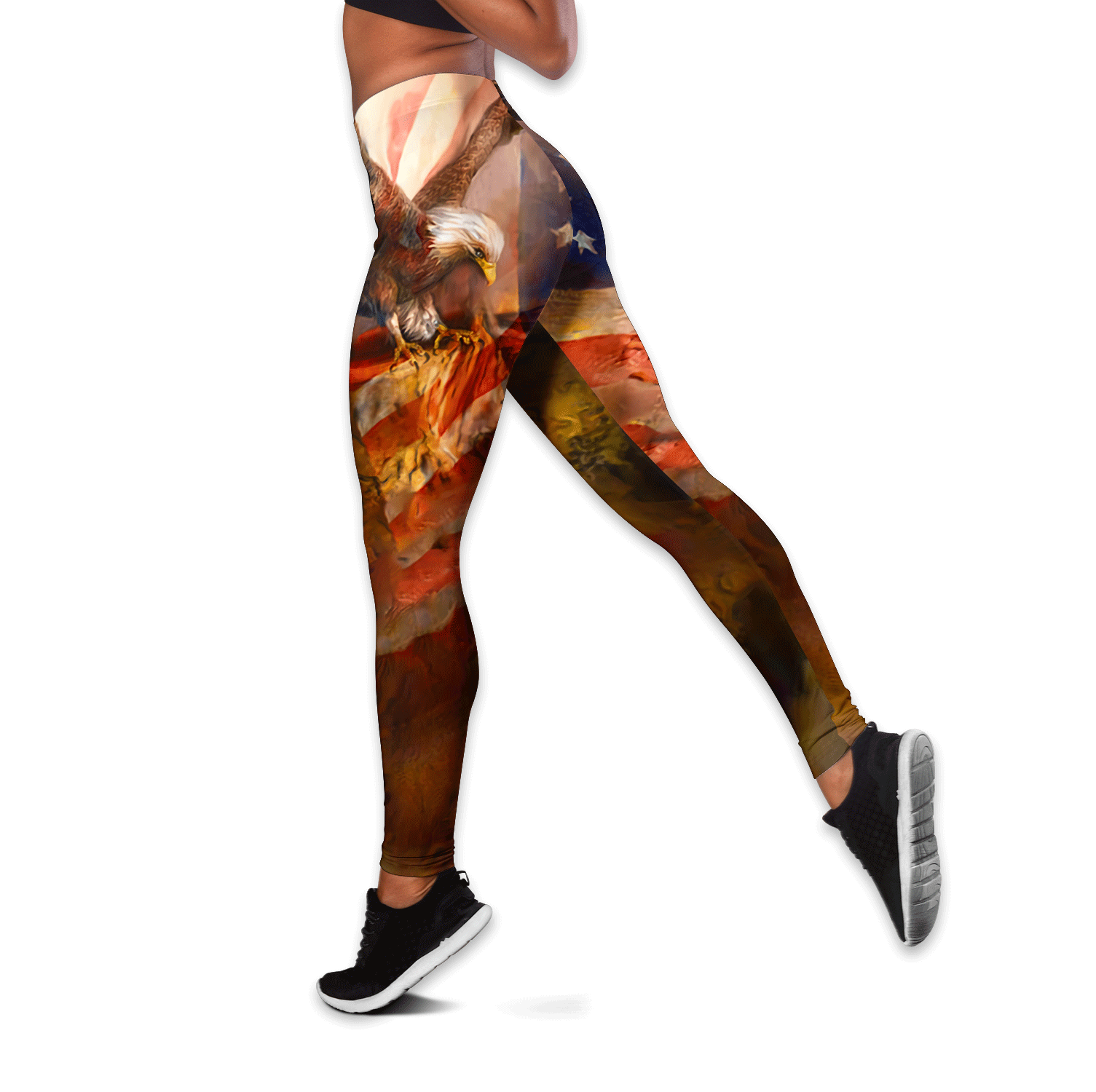 American 3D All Over Printed Legging + Hollow Tank