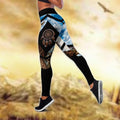 Native American 3D All Over Printed Legging + Hollow Tank