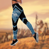 Wolf 3D All Over Printed Legging + Hollow Tank Combo