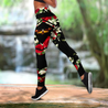 Skull Girl Legging + hollow tank combo outfit