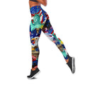 Happy Independence Day United States of America 3D All Over Printed Legging + Hollow Tank