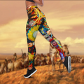 Native American 3D All Over Printed Legging + Hollow Tank