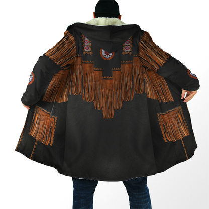 Native Cowboy Jacket No9 Cosplay 3D Over Printed Unisex Deluxe Hoodie ML