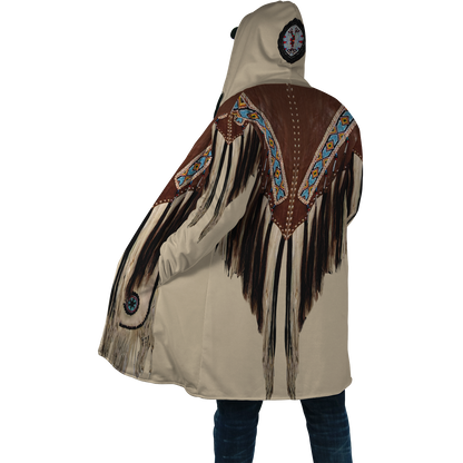 Native Cowboy Jacket No11 Cosplay 3D Over Printed Unisex Deluxe Hoodie ML