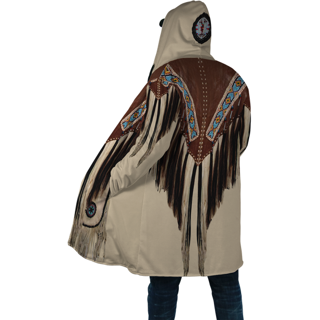 Native Cowboy Jacket No11 Cosplay 3D Over Printed Unisex Deluxe Hoodie ML