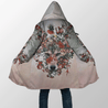 Wolf Floral 3D All Over Printed Unisex Deluxe Hoodie ML