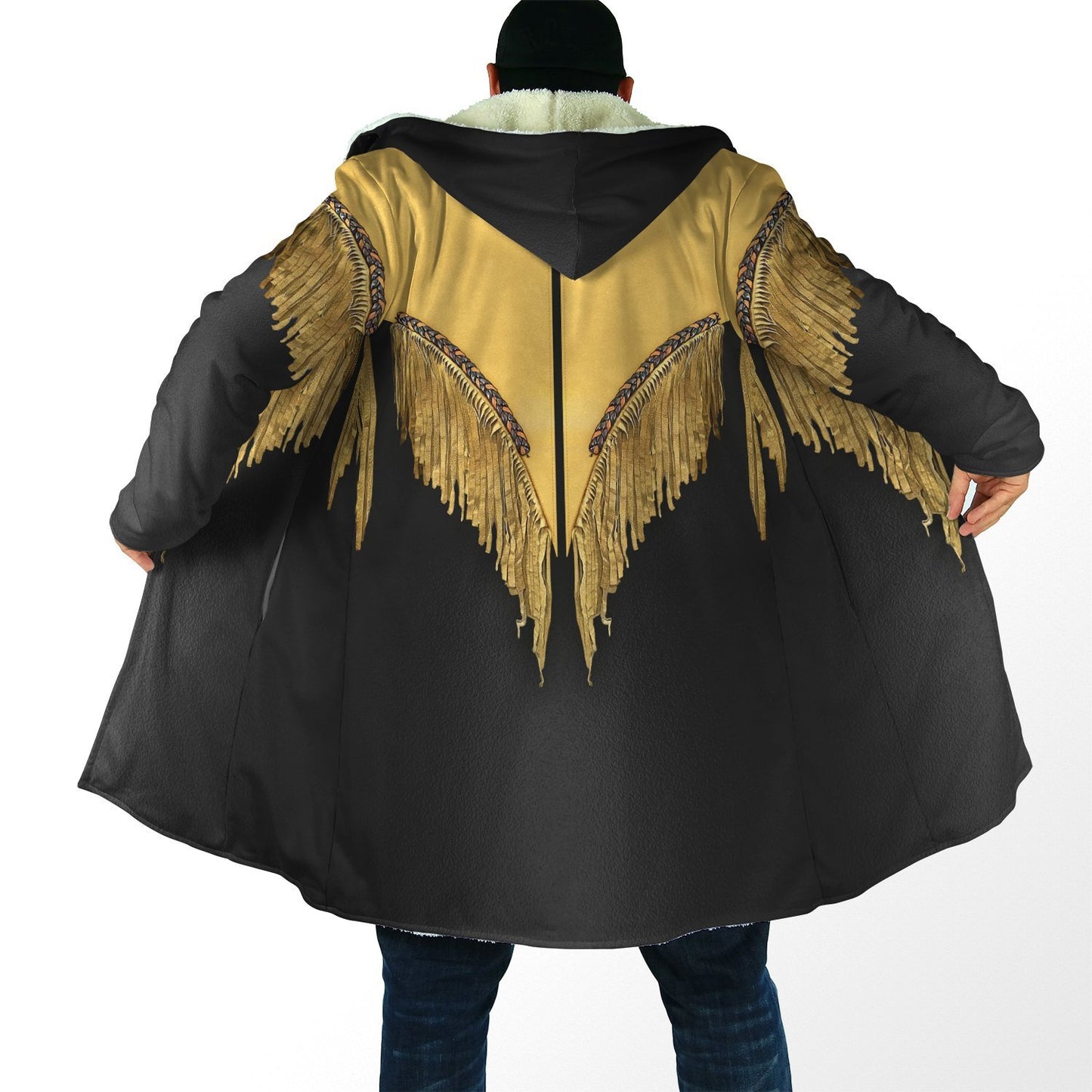 Native Cowboy Jacket No12 Cosplay 3D Over Printed Unisex Deluxe Hoodie ML