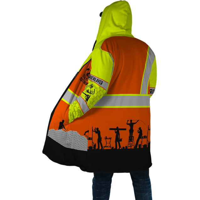 Premium Unisex Hoodie Customize Bricklayer Safety ML