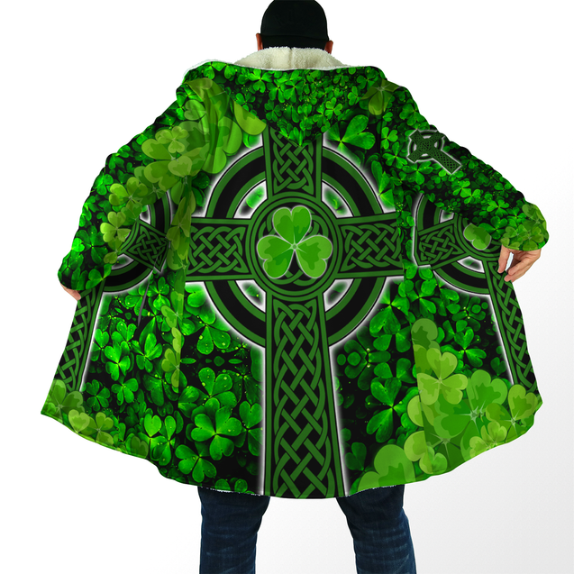 Premium Unisex Hoodie Irish St.Patrick Celtic Knot And Celtic Cross ML