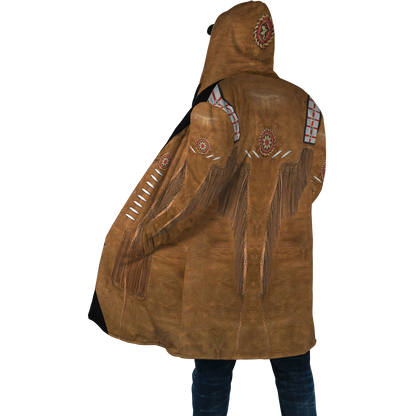 Native Cowboy Jacket No18 Cosplay 3D Over Printed Unisex Deluxe Hoodie ML