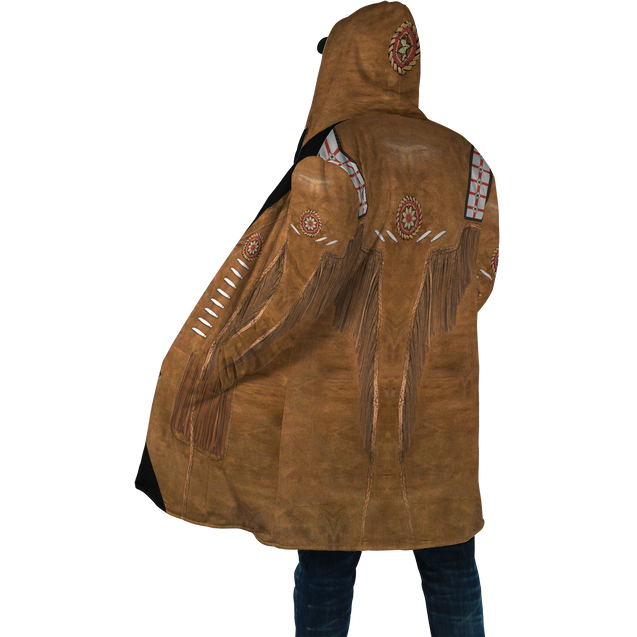 Native Cowboy Jacket No18 Cosplay 3D Over Printed Unisex Deluxe Hoodie ML