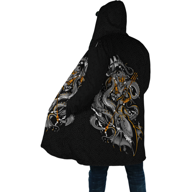 Premium Unisex Hoodie Kraken Octopus And Poseidon ML