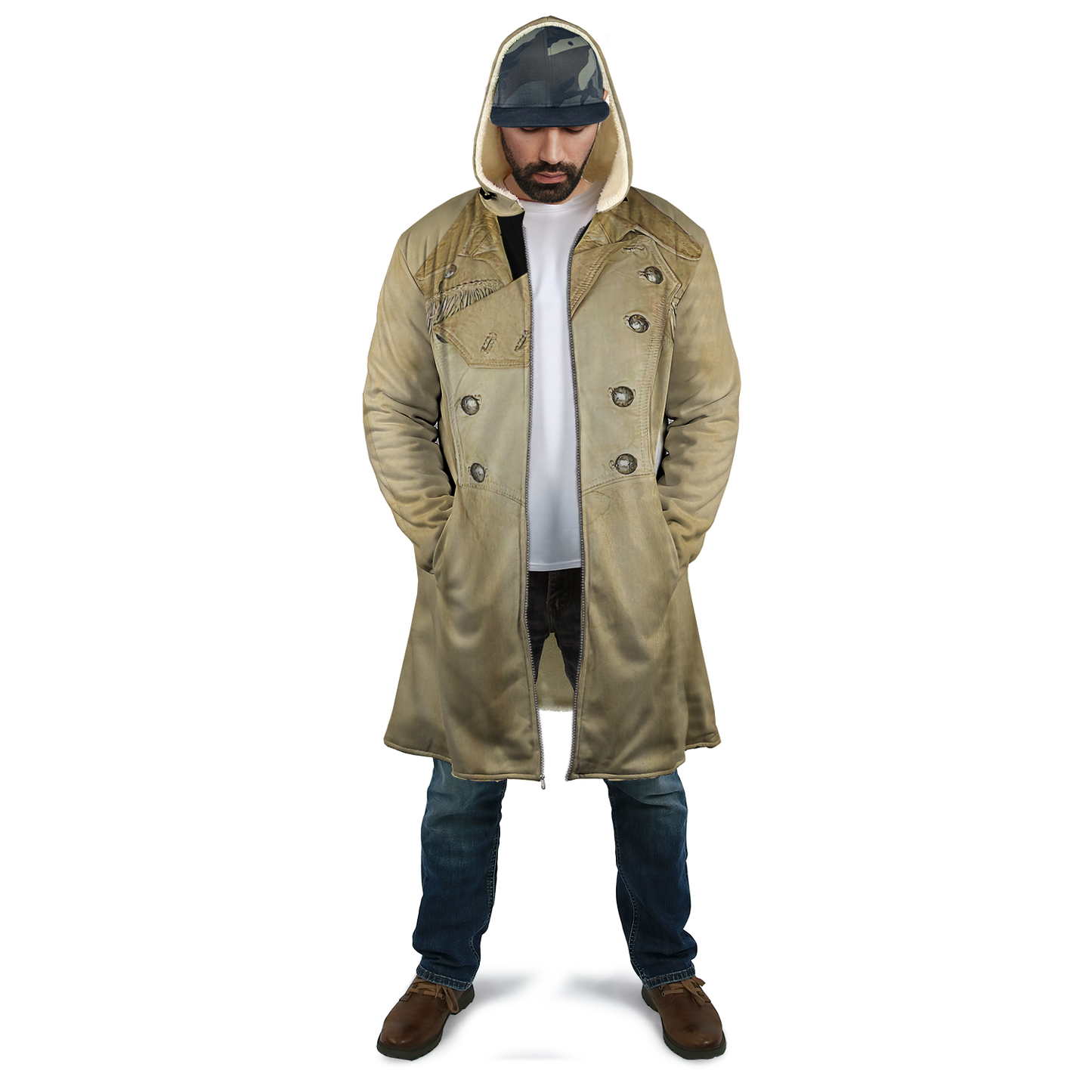 Native Cowboy Jacket No30 Cosplay 3D Over Printed Unisex Deluxe Hoodie ML