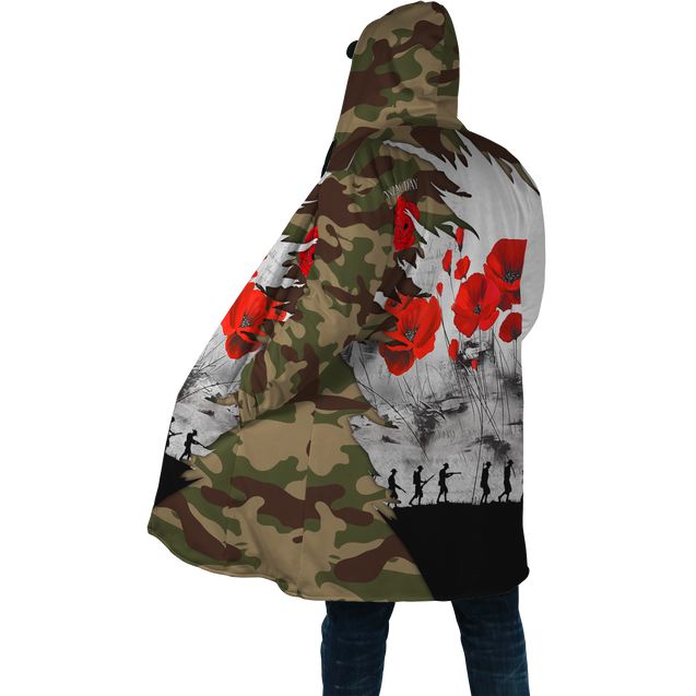 Premium Unisex Hoodie Poppy Flower Anzac Day ML