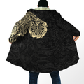 Amazing Polynesian Maori Tattoo Unisex Deluxe Hoodie ML