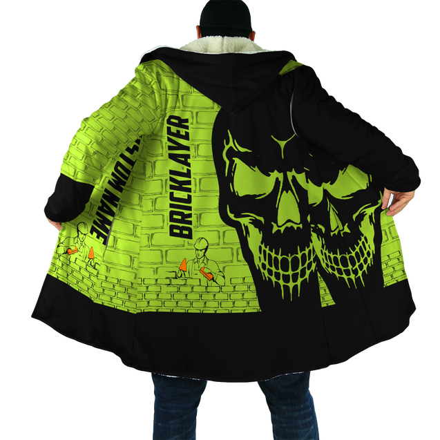 Premium Unisex Hoodie Customize Bricklayer Skull ML