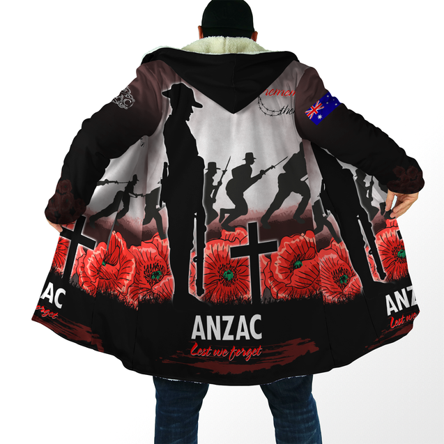 Premium Unisex Hoodie Remember Them Anzac Day ML