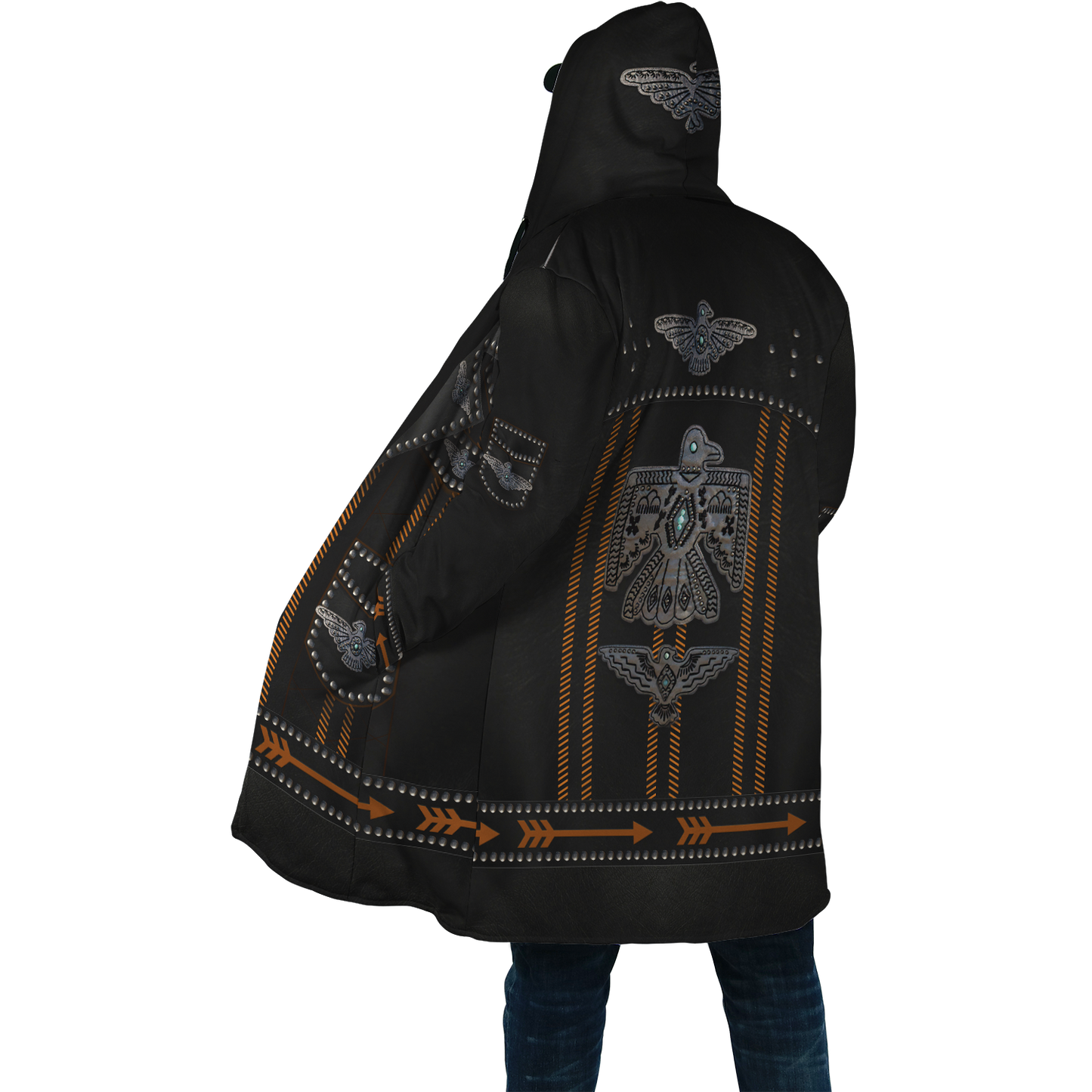 Native Cowboy Jacket No13 Cosplay 3D Over Printed Unisex Deluxe Hoodie ML
