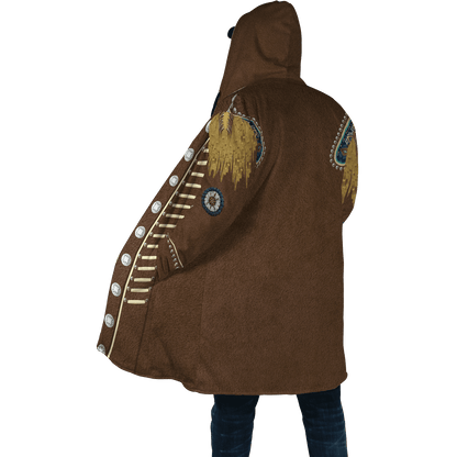 Native Cowboy Jacket No20 Cosplay 3D Over Printed Unisex Deluxe Hoodie ML