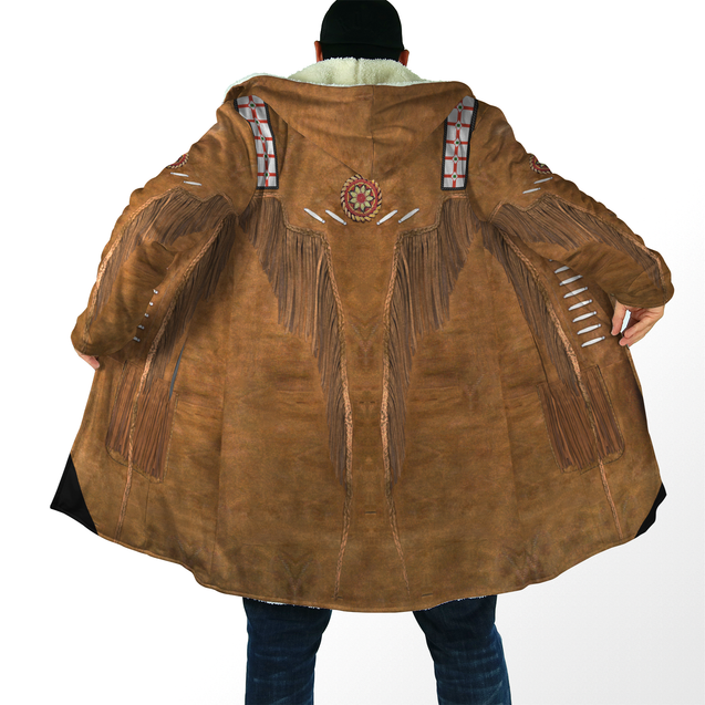 Native Cowboy Jacket No18 Cosplay 3D Over Printed Unisex Deluxe Hoodie ML