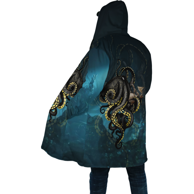 Premium Unisex Hoodie Kraken Octopus King of The Seven Seas IV ML