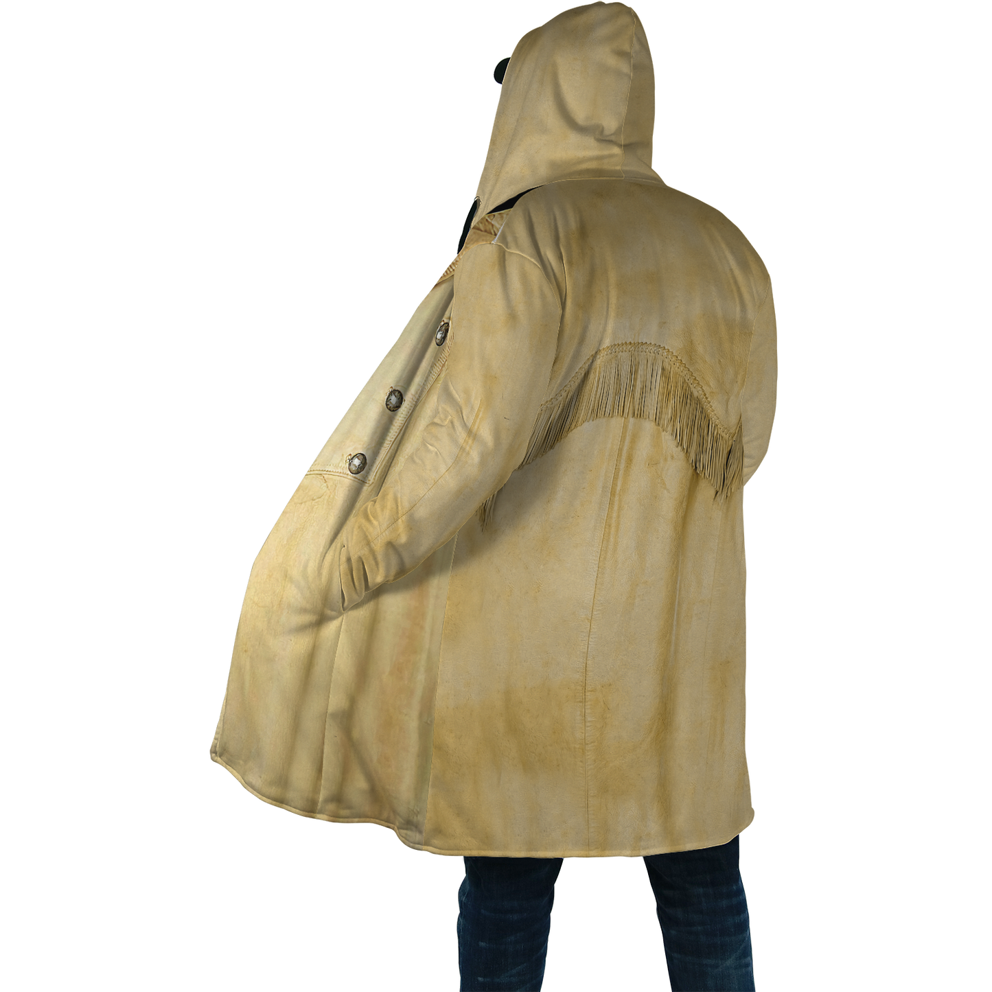 Native Cowboy Jacket No30 Cosplay 3D Over Printed Unisex Deluxe Hoodie ML