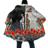 Rememberance Anzac Day Poppy Flower Premium Unisex Hoodie ML