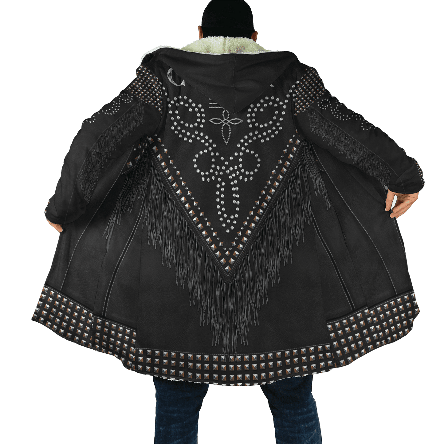 Native Cowboy Jacket No22 Cosplay 3D Over Printed Unisex Deluxe Hoodie ML