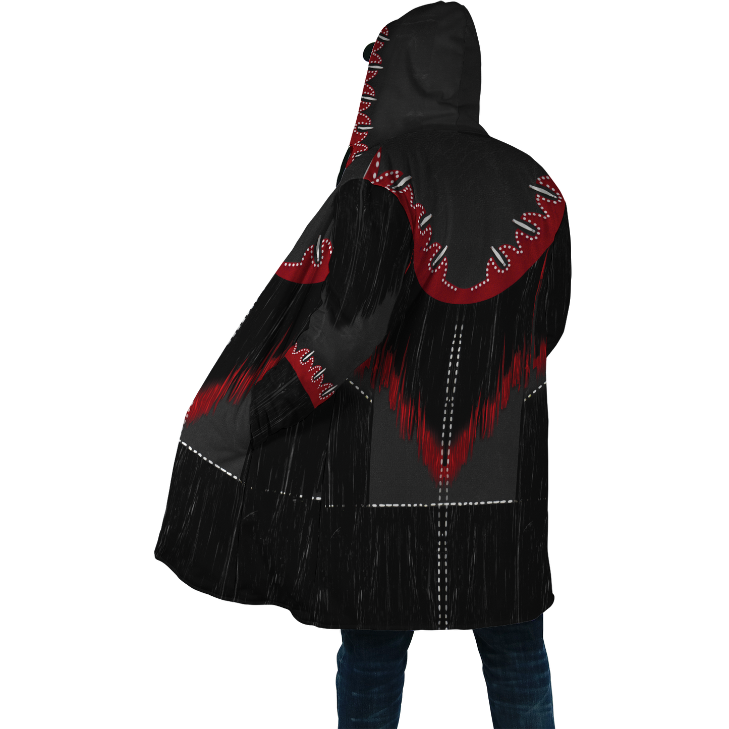 Native Cowboy Jacket No7 Cosplay 3D Over Printed Unisex Deluxe Hoodie ML