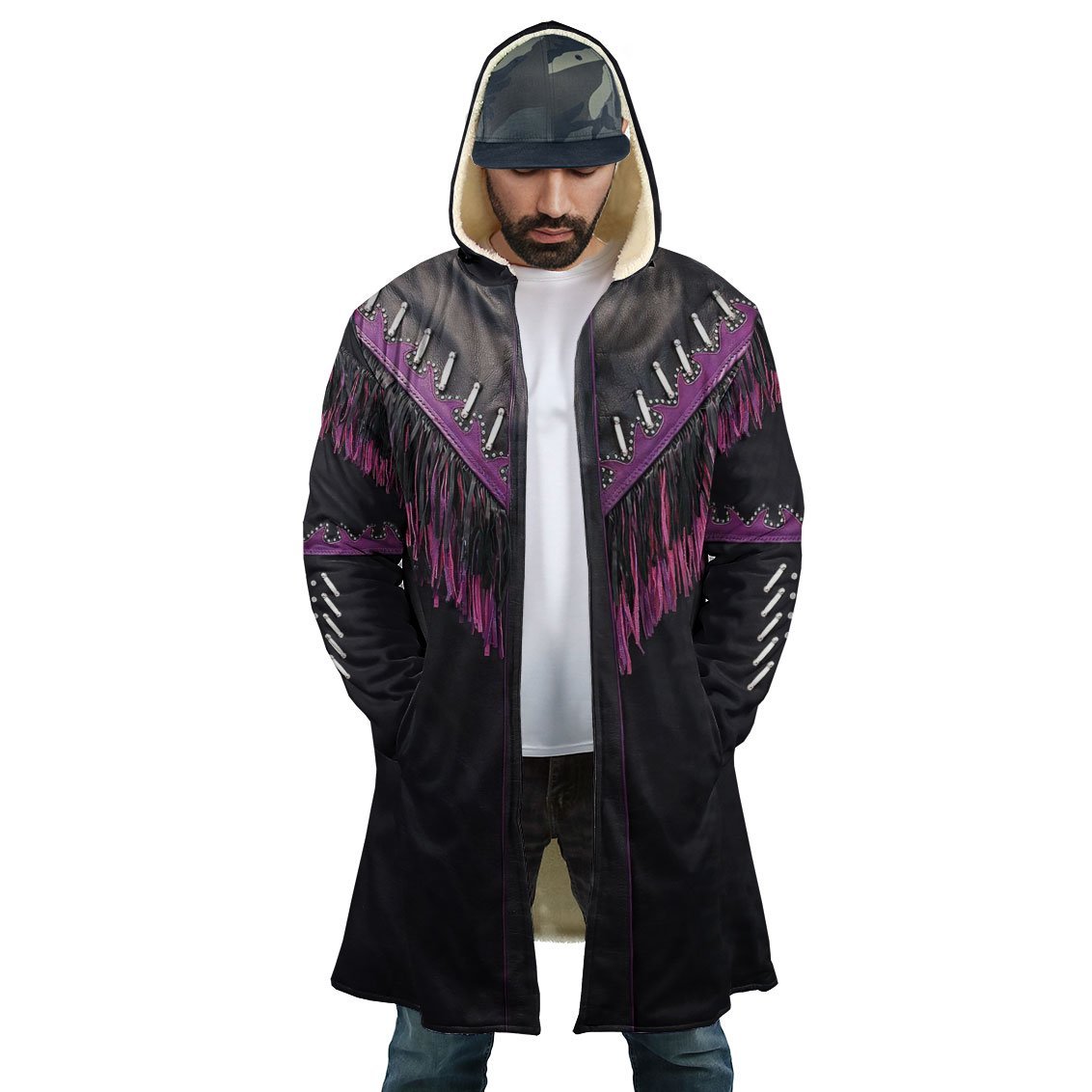 Native Cowboy Jacket No29 Cosplay 3D Over Printed Unisex Deluxe Hoodie ML