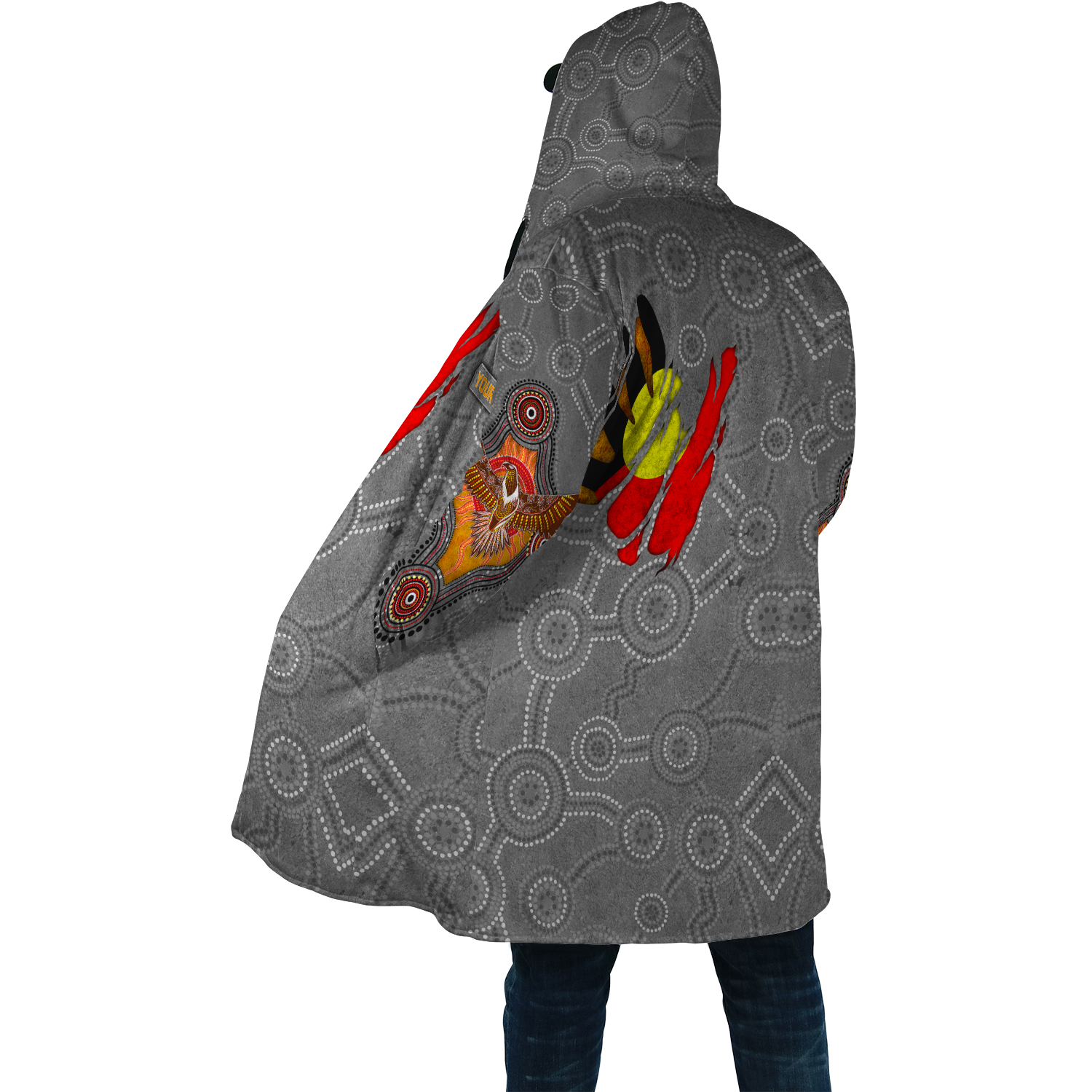 Custom name Aboriginal Australia In my heart Indigenous Painting Art 3D Cloak shirts