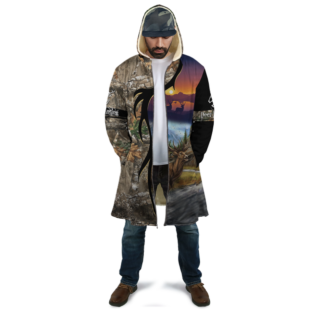 Deer Hunting 3D Over Printed Unisex Deluxe Hoodie ML