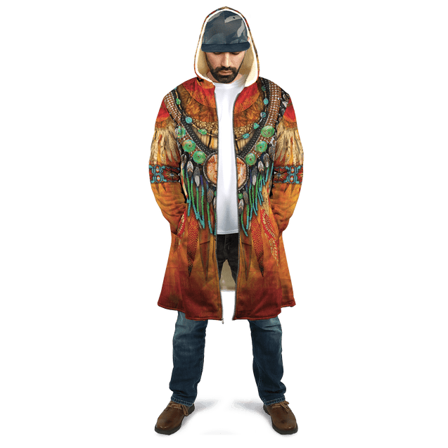 Native American 3D All Over Printed Unisex Zip Cloak