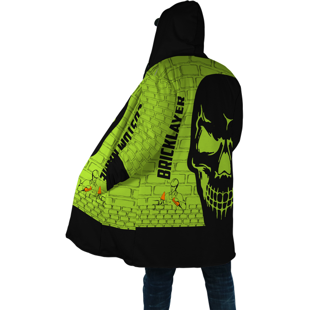 Premium Unisex Hoodie Customize Bricklayer Skull ML