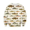 3D All Over Printed North American Fishes Shirts-Apparel-HP Arts-Sweatshirt-S-Vibe Cosy™