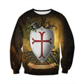 3D All Over Printed Knights Templar Shirts and Shorts-Knights Templar-RoosterArt-Sweatshirt-XS-Vibe Cosy™