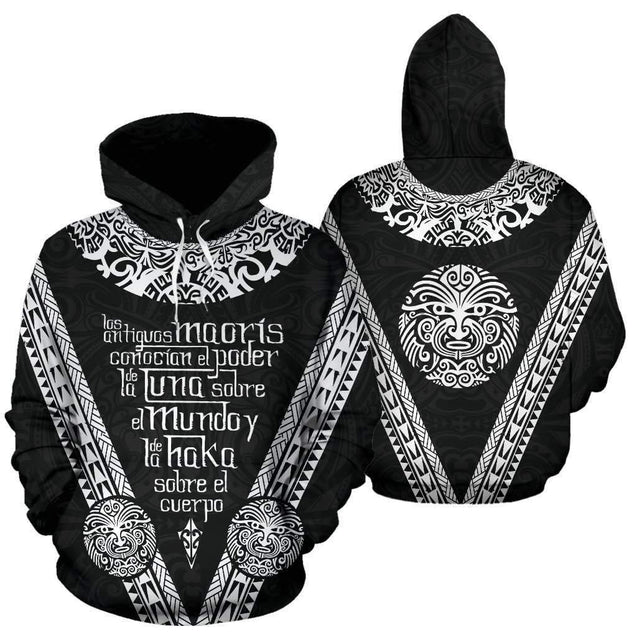Los Maoris Haka with Moko Hoodie HC2501-Apparel-Huyencass-Hoodie-S-Vibe Cosy™