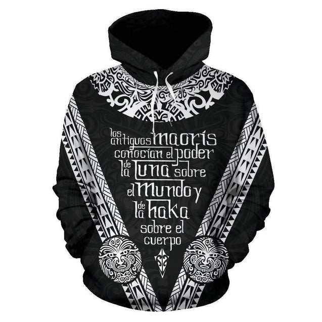 Los Maoris Haka with Moko Hoodie HC2501-Apparel-Huyencass-Hoodie-S-Vibe Cosy™