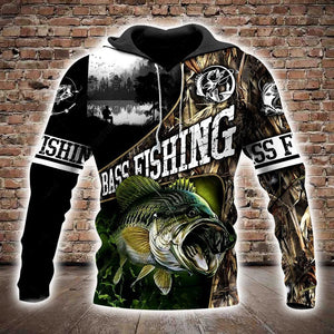 Bass Fishing 3D All Over Printed Shirts for Men and Women TT0066-Apparel-TT-Hoodie-S-Vibe Cosy™