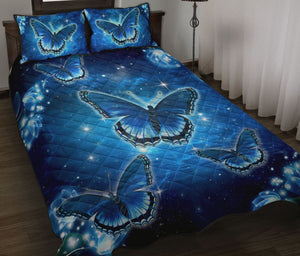 Butterfly Blue Galaxy Quilt Bedding Set For The Lover MH2006201-ML-Quilt-ML-King-Vibe Cosy™