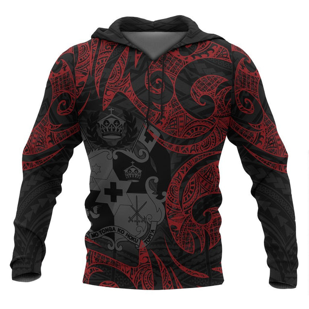 Tonga in My Heart Polynesian Tattoo Style 3D Printed Shirts TT0102-Apparel-TT-Hoodie-S-Vibe Cosy™
