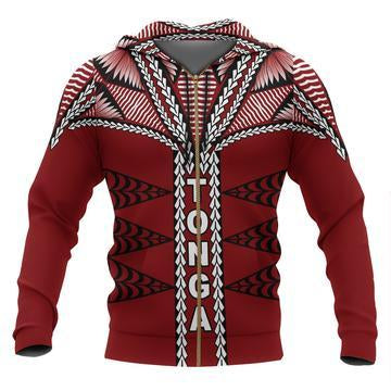 Tonga in My Heart Polynesian Tattoo Style 3D Printed Shirts TT0043-Apparel-TT-Zipped Hoodie-S-Vibe Cosy™