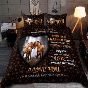 Love Horse couple bedding set MH1208202